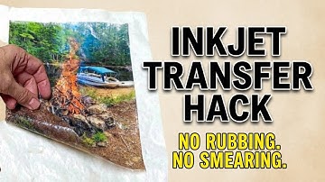 FOTO-OVERDRACHT MET EEN INKJET-PRINTER / GEEN VLEKKEN / GEEN Wrijven / GEWELDIGE RESULTATEN