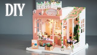 DIY Miniature Dollhouse Kit || Gypsophila - Flower Shop - Relaxing Satisfying Video