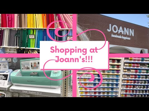 Joann Fabrics Shopping!! Shop with me @JOANN Fabric and Craft Stores - Embroidery Etsy Business