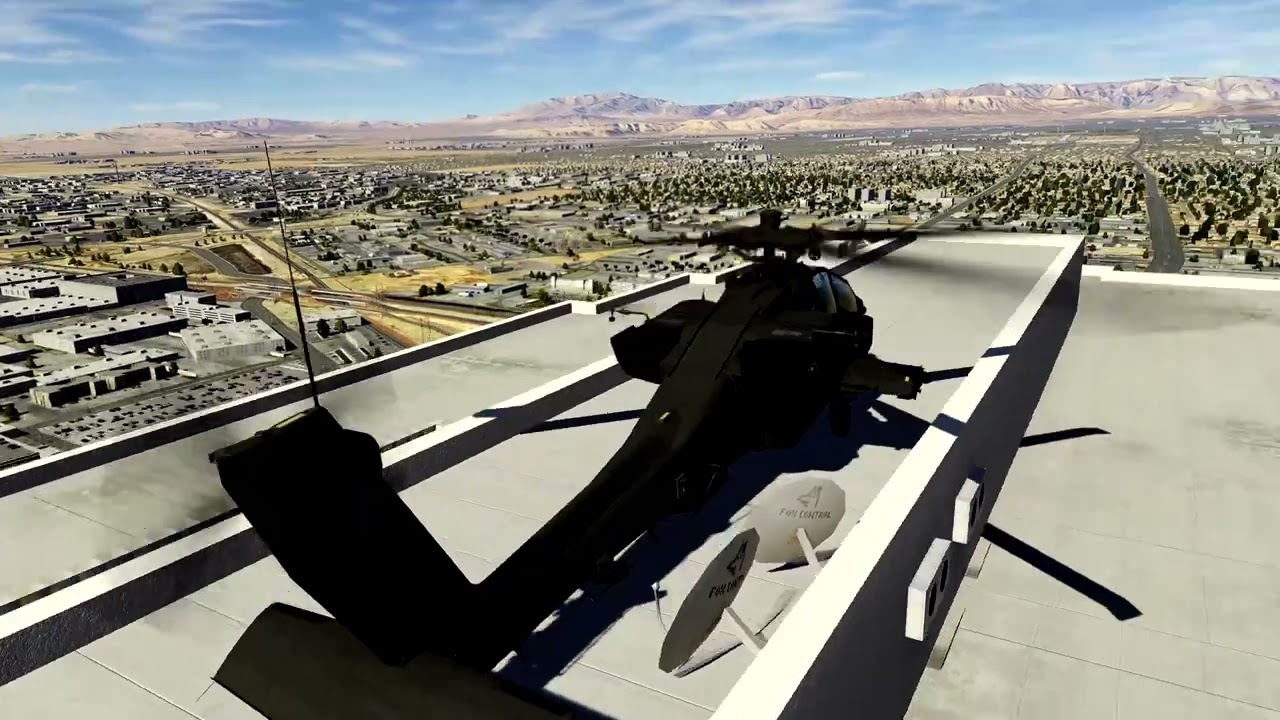 DCS: AH64D Apache .. Pre-Staging Ahead of Anti-ICE Protests