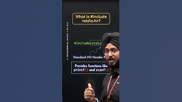 What is #include stdio.h? #CProgramming #NesoAcademy #QuickConcepts