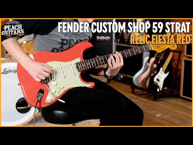 ギター FiestaRed Relic LaquerFinishStratocaster Here's a super heavy relic '63 Strat in Fiesta Red. This one is on