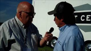 Jeff with Dr  Fred Below of U of I on his in furrow research
