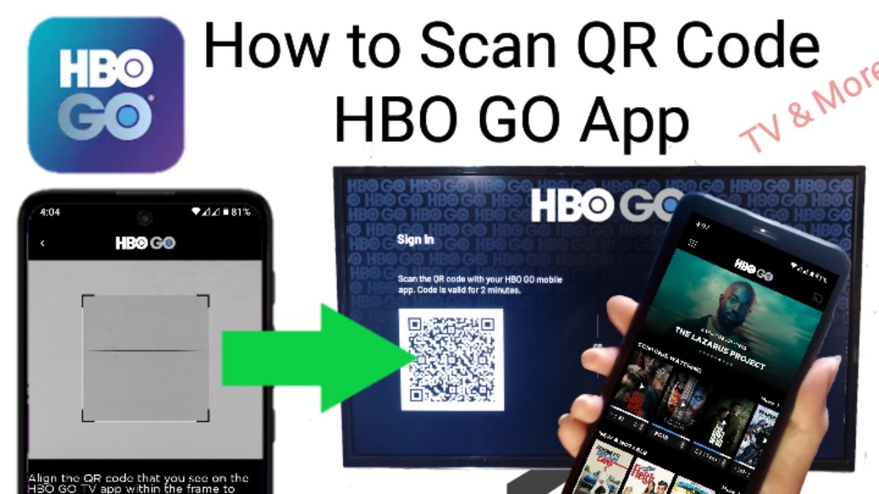 how to scan HBO GO qr code | scan QR Code on TV & more using hbo go mobile  app - YouTube