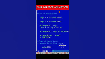 C Smiling Face Animation in Graphics #graphics #c #shorts #programming #programmingisfun