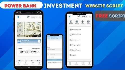 Power Bank Investment Website Free Script Download Link || How to make own investment website