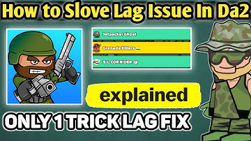 😍How to Solve Mini Militia Lag Problem || Mini Militia Lag Fix || Mini Militia Video || Da2