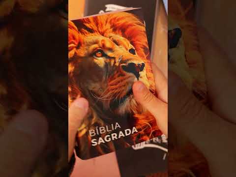 Vídeo: Bíblia Sagrada Cruz Azul Tracejado | NAA | Letra Normal | Capa Ilustrada