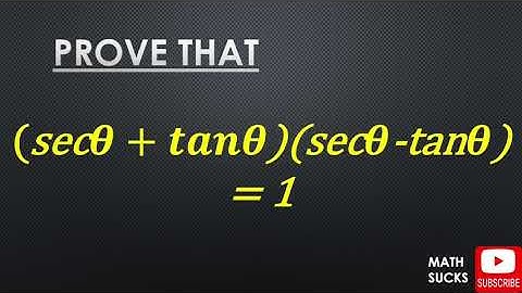 Verifying Trigonometric Identities, Trigonometry Proofs Ex 4, Math Sucks
