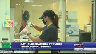 Catholic Charities presents their Thanksgiving dinner
