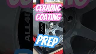 Prep RAYS GramLights for Ceramic Coating #rayswheels #ceramiccoating #deepcleaning #satisfying