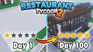 Can you reach 5 star restaurant within 100 days in Restaurant Tycoon 2? (Roblox Restaurant Tycoon 2) screenshot 4