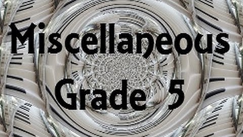 Grade 5 Scales - Miscellaneous - Contrary motions and chromatics.