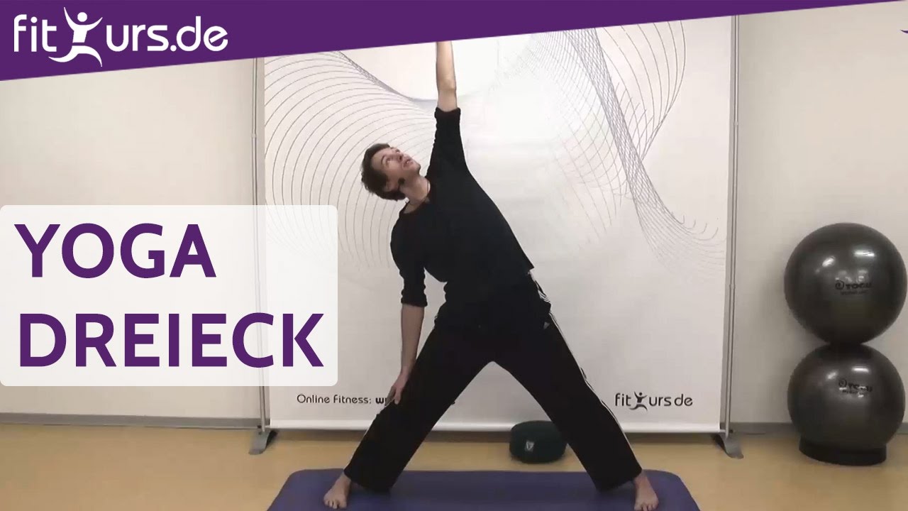 Yoga für Anfänger - Das Dreieck (Trikonasana)