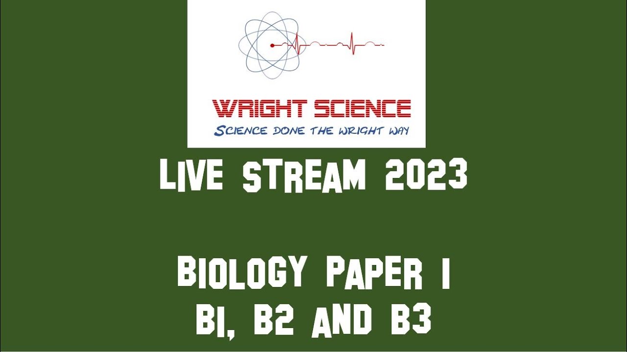 Biology Paper 1 Live Stream - B1, B2 and B3 - YouTube