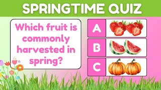 Spring Season Quiz 🌸 10 Trivia Questions about Springtime | ESL Class Games in English screenshot 4