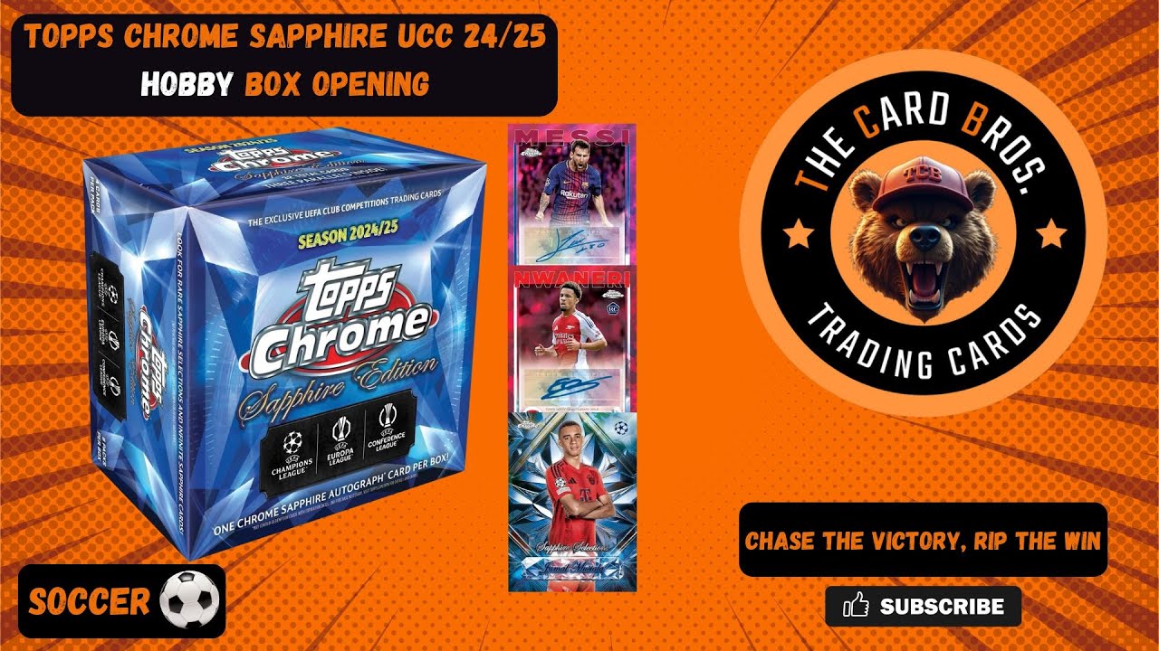 NEW RELEASE - Topps Chrome Sapphire UCC 24/25 - Hobby Box Opening 
