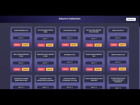 Albums Collection React Project || Coding Ninjas || #codingninja