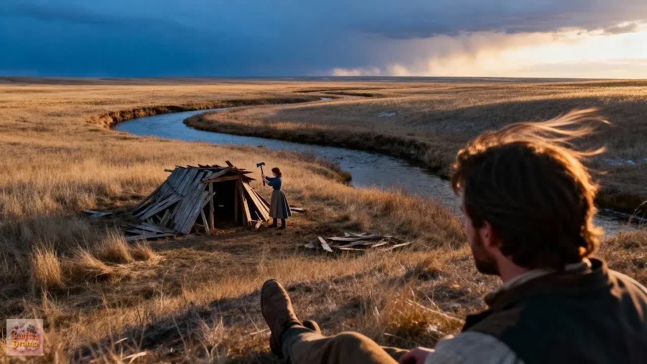 Sie Baute Unterstand Mit Kaputten Brettern—Rancher Sah Von Fern, Ritt Dann Mit Bauholz !