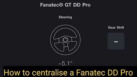 How to centralise a Fanatec DD Pro on PS5