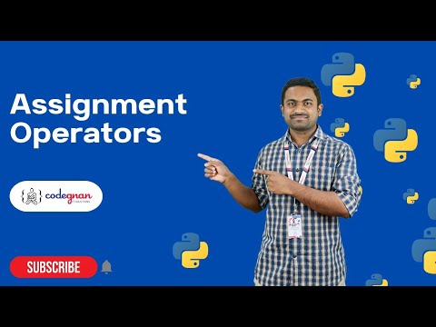 Assignment Operators in Python | Python Tutorials - 2022 | Codegnan