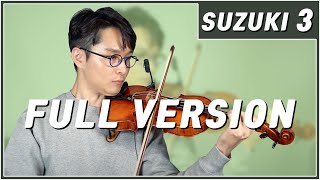 Suzuki Violin School Book Vol. 3 Full Version @bochankang
