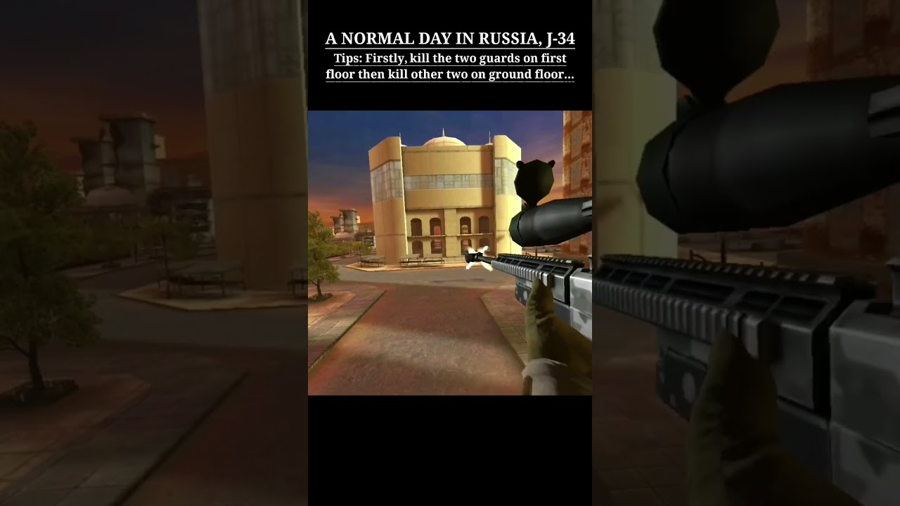 A Normal Day in Russia - Region: 3, Jandsburg PM 34 - Sniper 3D Assassin gameplay shorts.