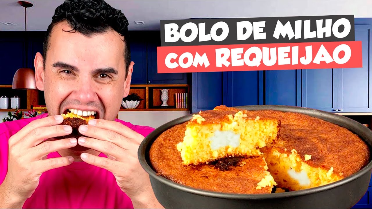 BOLO DE MILHO COM REQUEIJAO PARA SUA FESTA JUNINA - Fubá online