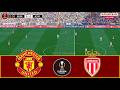 Manchester United vs AS Monaco | Football Europa League | PES 21 Simulation