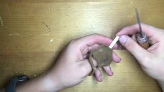 How to make a wooden needle