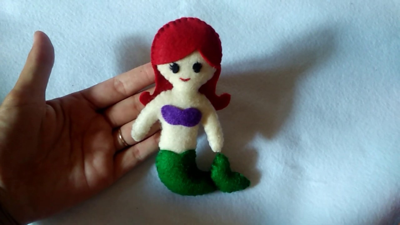 Membuat boneka flanel mermaid