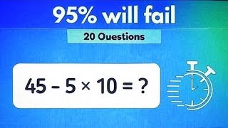 Basic Math Test Quiz - Can You Score 100% ? | Digital Academy 1.0