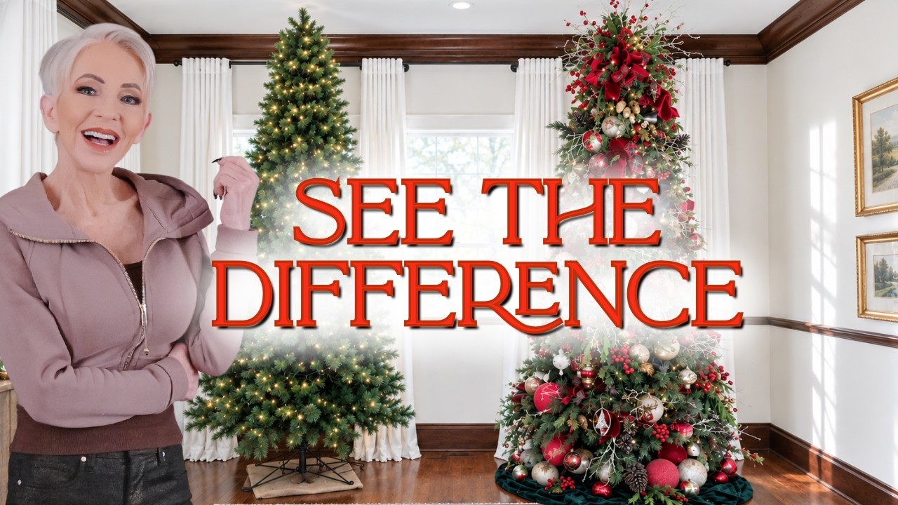 I Decorated the Same Christmas Tree in 2 Hours AND 2 Days... WOW