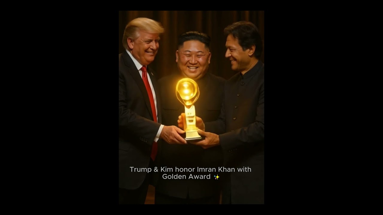 Trump & Kim Jong Un Present Golden Award to Imran Khan 