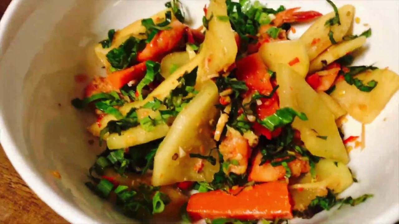 How to plate the Fermented Shrimp Papaya YouTube