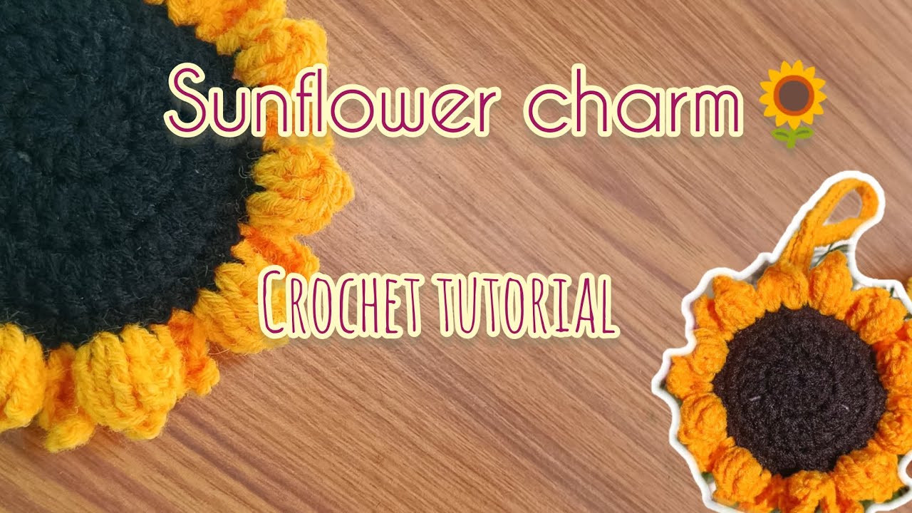 Crochet sunflower🌻