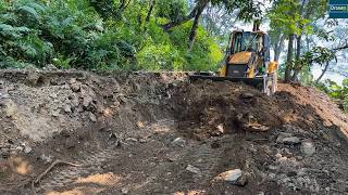 Jungle Area-Opening New Mountain Road for Four Wheeler Vehicles-JCB Backhoe
