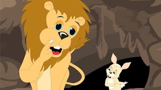 The Lion and the Rabbit. #nurseryrhymes #animals #cartoonvideo #usa #lionking screenshot 5