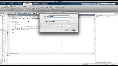 MATLAB Video 26 Making a Function File