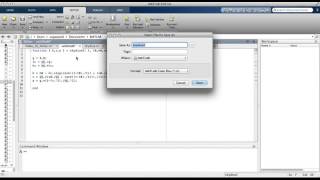 MATLAB Video 26 Making a Function File