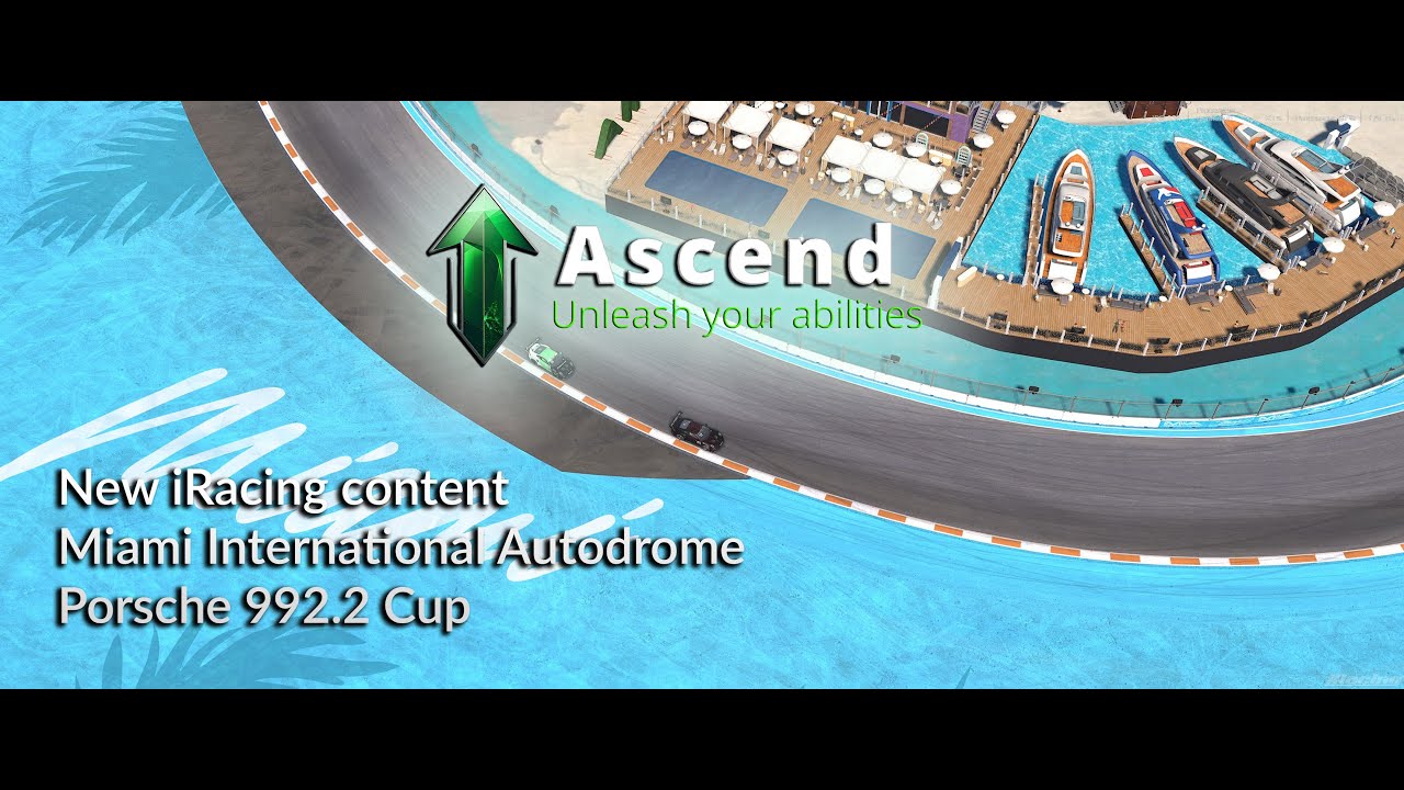 Ascend - iRacing new content - Miami in Porsche 992.2 Cup