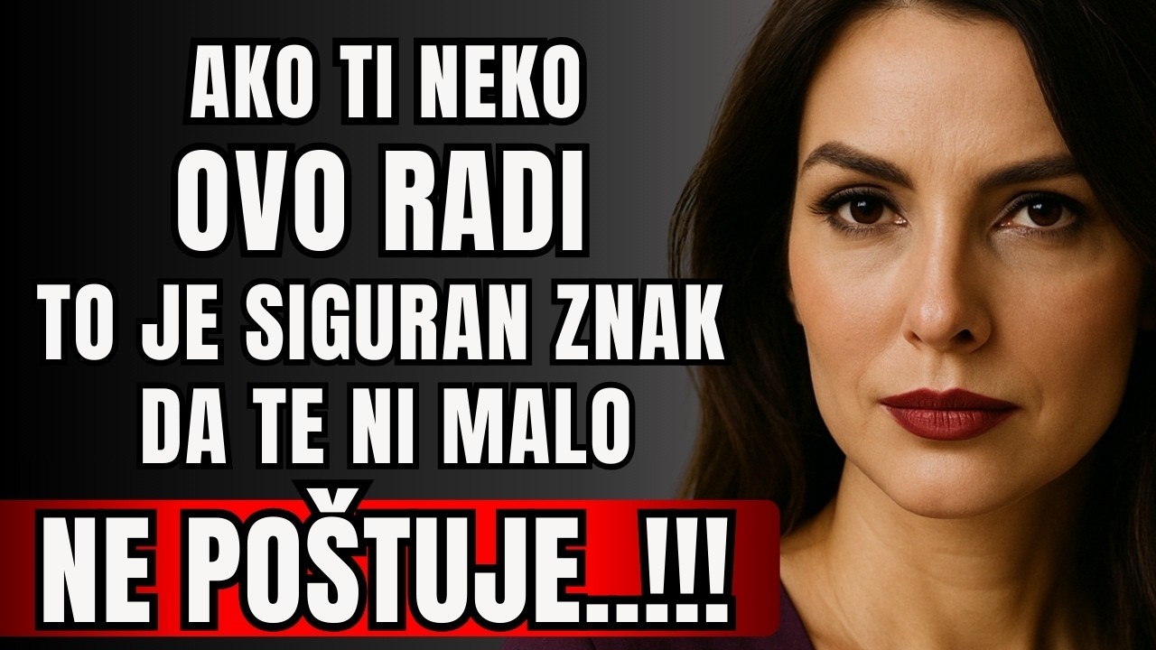 Ovakvo ponašanje je ČISTO NEPOŠTOVANJE!!!