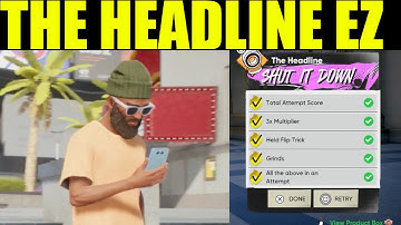 Skate 4 - the headlines goals | 3x multiplier | held flip trick | all the above in one attempt