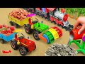Diy tractor mini bulldozer to making concrete road  construction vehicles road roller 26