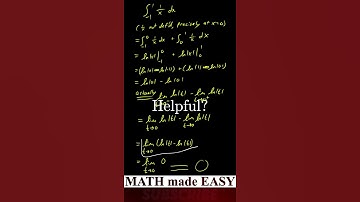 integral -1 to 1 1/x dx = answer, improper integral // imp integral, limit, discontinuous #Shorts