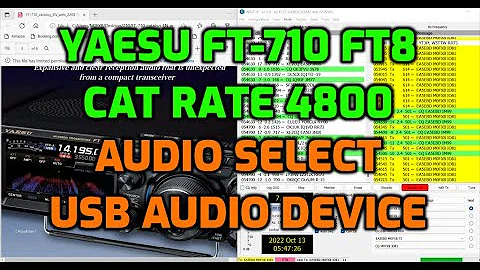 YAESU FT-710 FT8 , "USB AUDIO DEVICE" - NOT !! "USB CODEC !!" Cat rate 4800