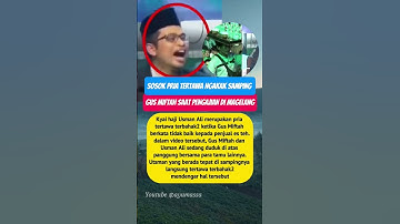 Sosok pria tertawa samping Gus Miftah saat pengajian di Magelang #gusmiftah #tukanges #usmanali #fyp