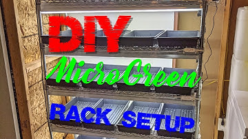 DIY Microgreen Grow Rack Setup!