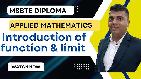 Introduction of function/Applied mathematics/msbte diploma/first year sem 02.