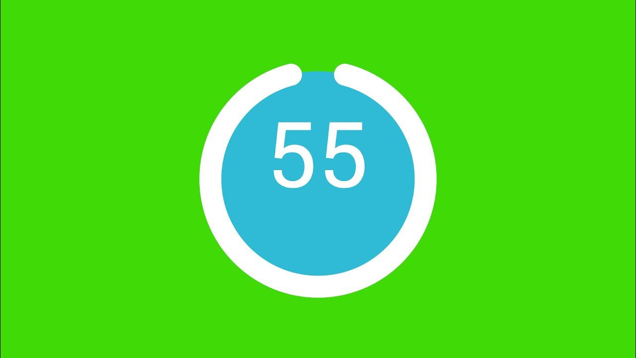 60 Seconds Timer Green Screen With Sound 1 Click Download On Fxtudios